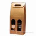 Paper Wine Box, Multiple UV Colors, Matte PP Lamination, Silkscreen Printing, OEM Orders Accepted